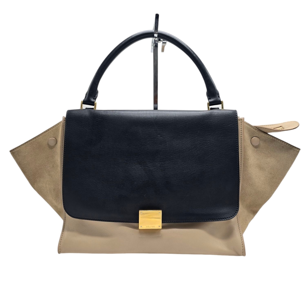 Celine Black and Tan Satchel